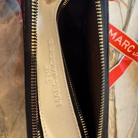 Orange Grey & White Crossbody Bag with Red Strap - Picture 7 of 7